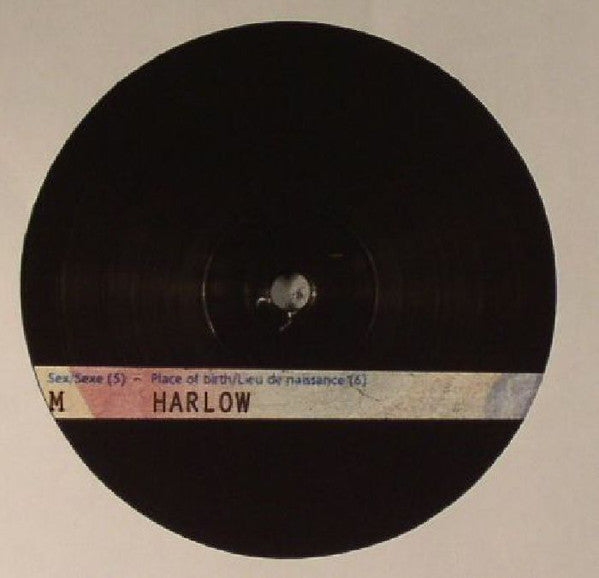 DJ Harlow – CM19 (12", Not On Label, 2016) Back Cover