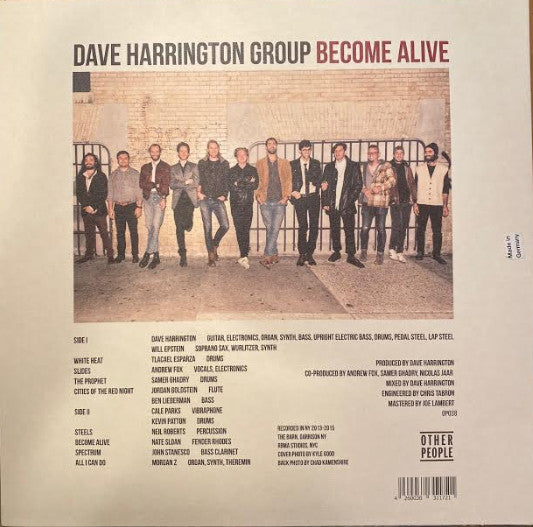 Dave Harrington Group – Become Alive (LP, 180gr, Other People, 2016) Back Cover