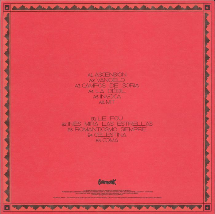 Delone – Romanticismo Siempre (LP, Lovemonk, 2024) Back Cover