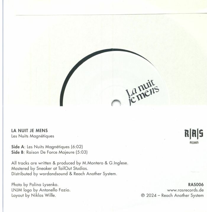 La Nuit Je Mens - Les Nuits Magnétiques (7")