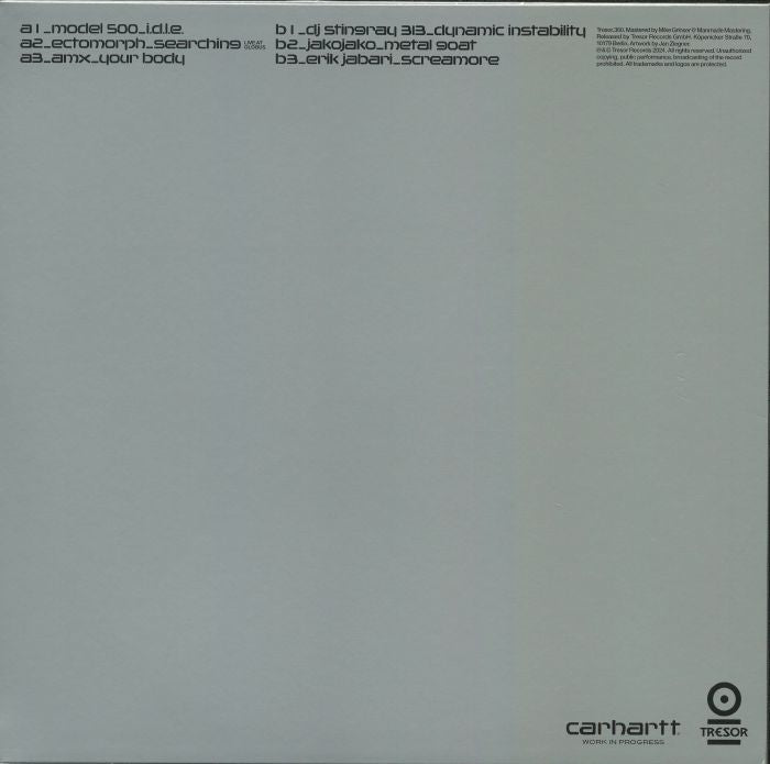 Various – 030 313 (12", Tresor, 2024) Back Cover