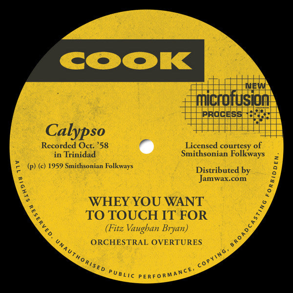 Orchestral Overtures – Me Ting Is Mine (7", Cook, 2016) Back Cover