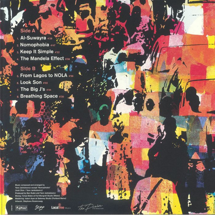 Yann Jankielewicz Josh Dion Jason Lindner – Keep It Simple (LP, Local Tree Music, 2024) Back Cover