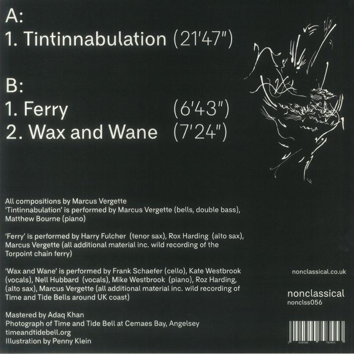 Marcus Vergette – Tintinnabulation (12", Nonclassical, 2023) Back Cover