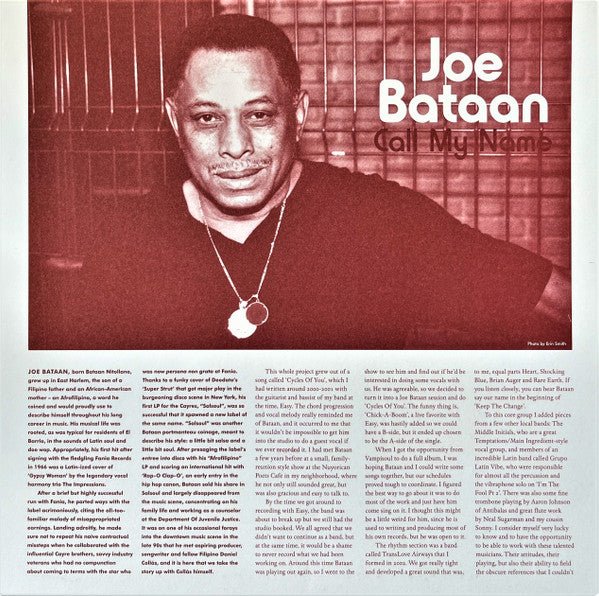 Joe Bataan – Call My Name (LP, Vampi Soul, 2016) Image 5