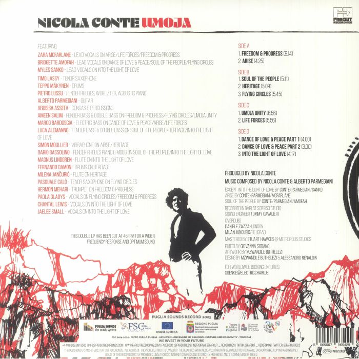 Nicola Conte – Umoja (2xLP, Far Out Recordings, 2023) Back Cover
