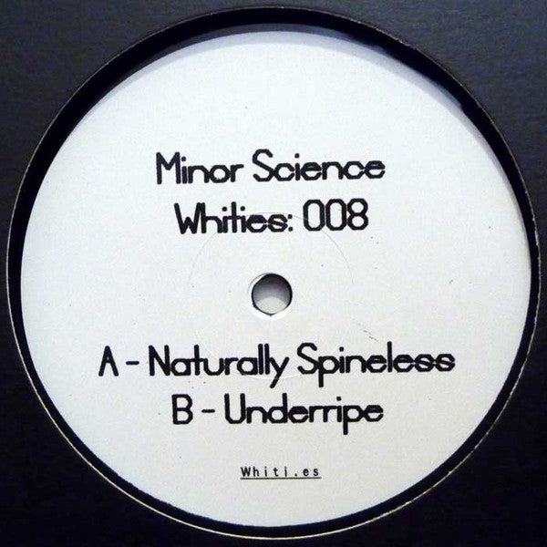 Minor Science – Whities 008 (12", Whities, 2016) Back Cover