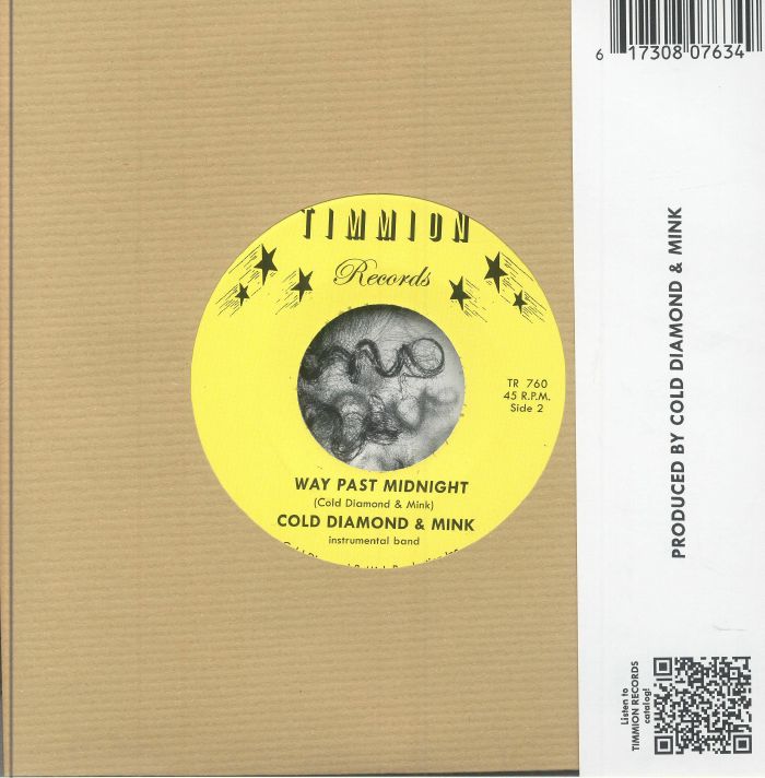 Emilia Sisco – Let Me In / Way Past Midnight (7", Timmion Records, 2024) Back Cover