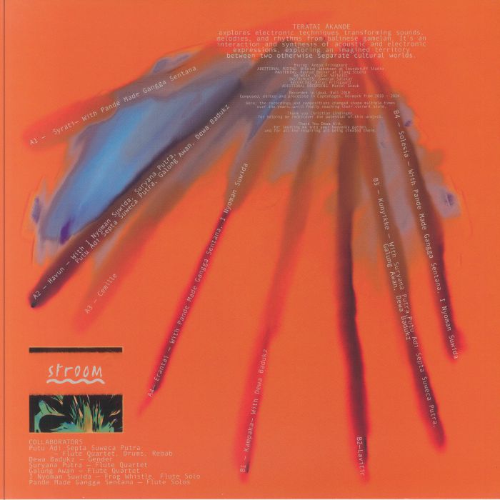 Anton Friisgaard – Teratai Åkande (LP, Stroom, 2024) Back Cover