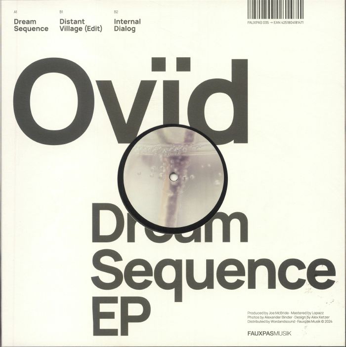 Ovïd – Dream Sequence EP (12", Fauxpas Musik, 2024) Back Cover