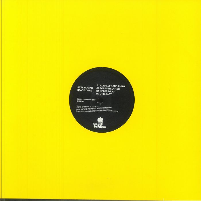 Axel Boman – Space Drag (12", Studio Barnhus, 2024) Back Cover