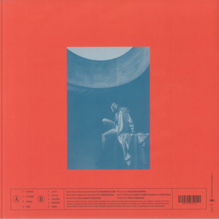 Charlotte Jacobs – Atlas (LP, New Amsterdam Records, 2024) Back Cover