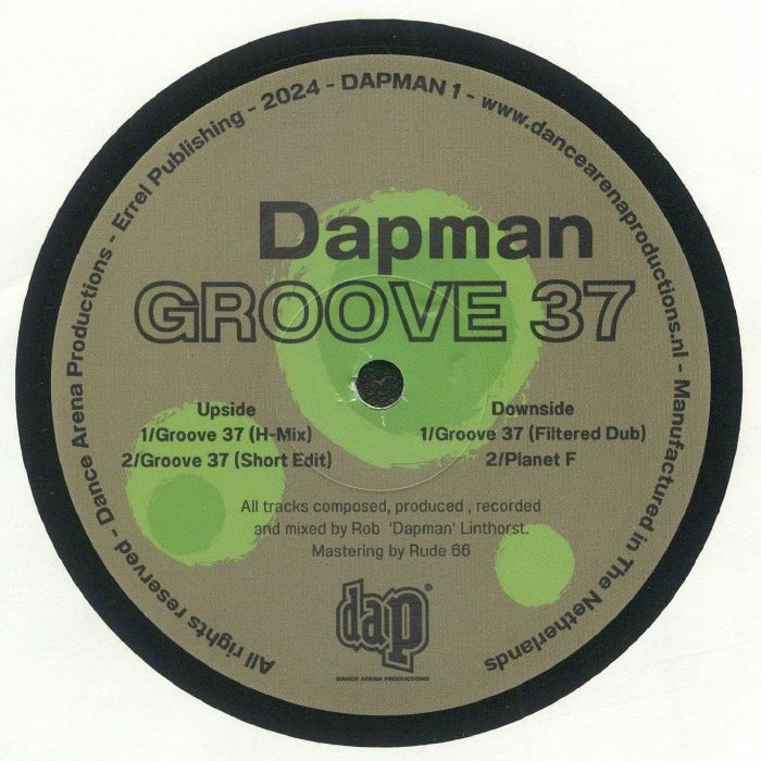 Dapman – Groove 37 (12", Dance Arena Productions (DAP), 2024) Back Cover