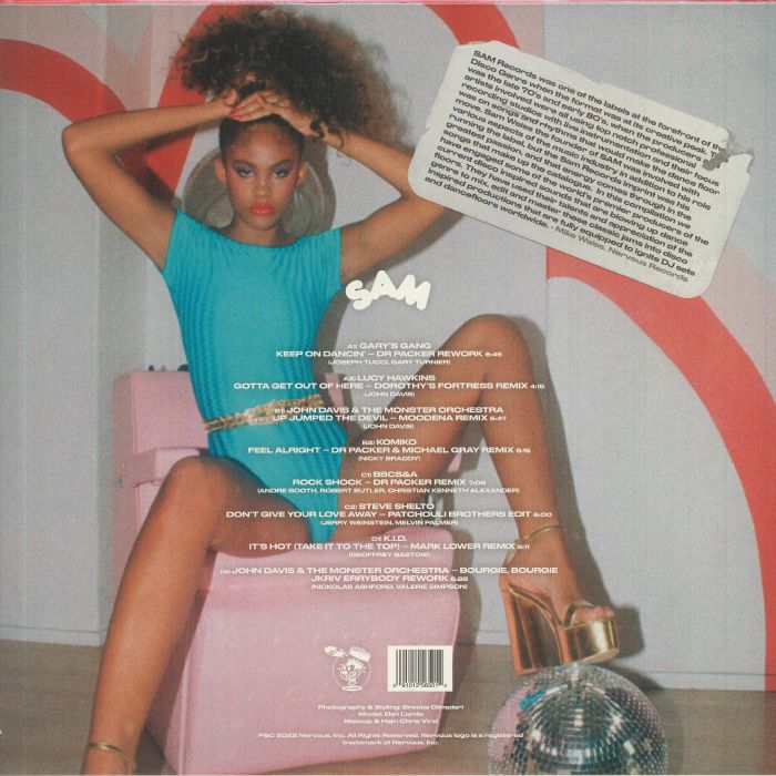 Various – Sam Records Extended Play Vol 3 (2x12", Nervous Records, 2022) Back Cover