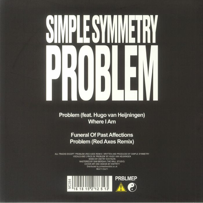 Simple Symmetry – Problem (12", Multi Culti, 2023) Back Cover