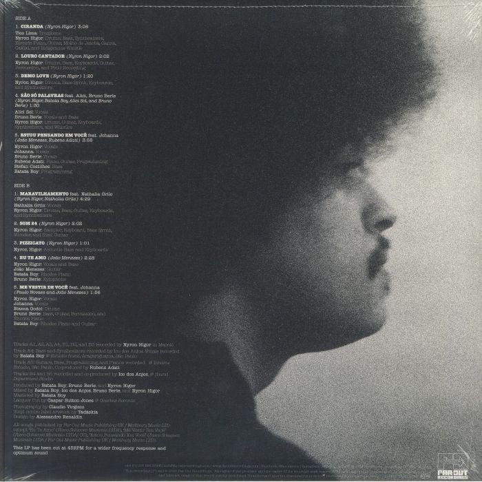 Nyron Higor – Nyron Higor (LP, White, Far Out Recordings, 2025) Back Cover
