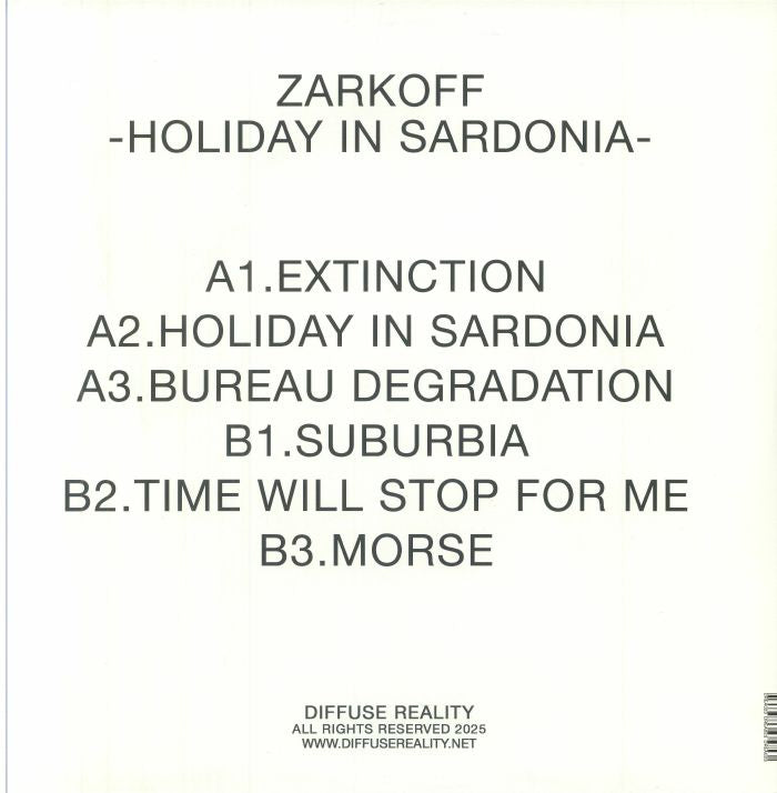 Zarkoff - Holiday In Sardonia (12")