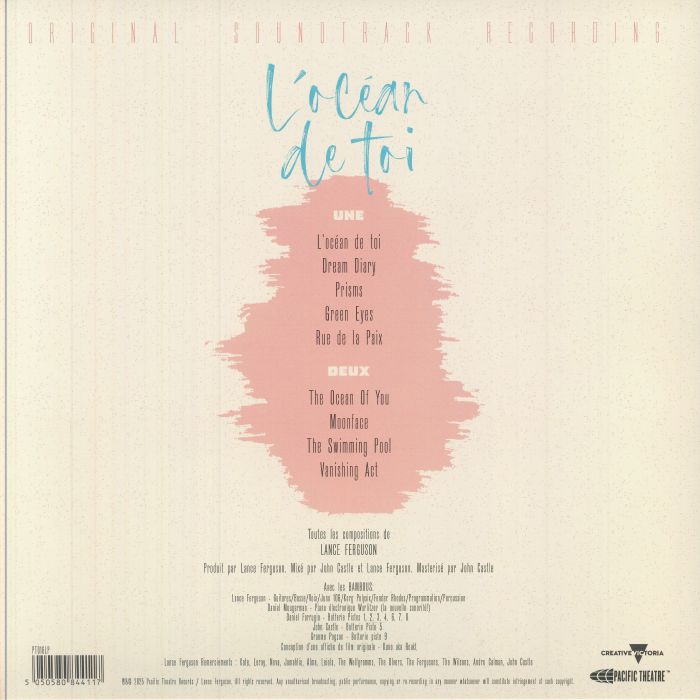 Lance Ferguson The Bamboos – L'Océan de Toi (Original Soundtrack Recording) (LP, Pacific Theatre, 2025) Back Cover