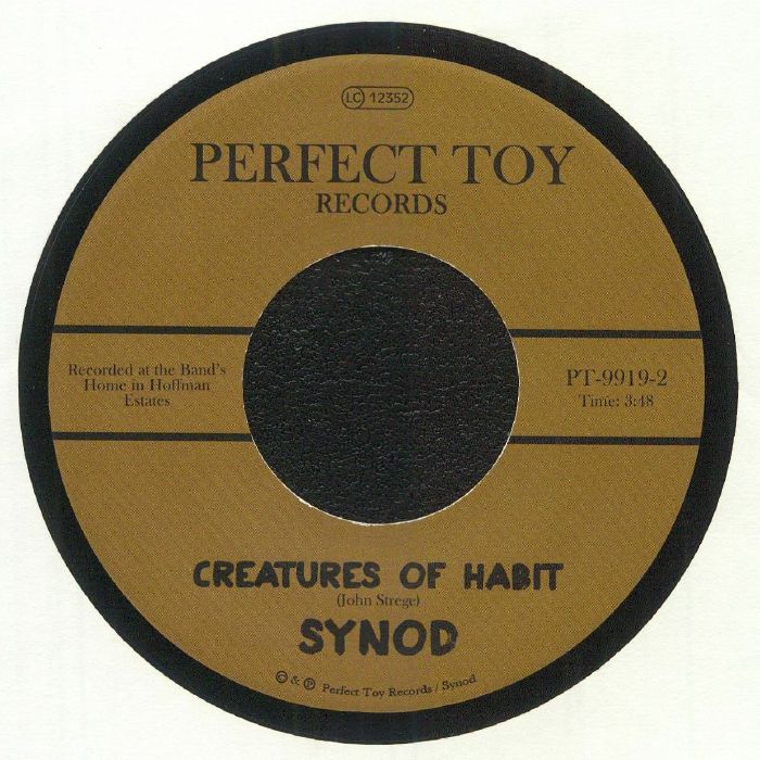 Synod – Places To Do / Creatures Of Habit (7", Perfect.Toy Records, 2025) Back Cover
