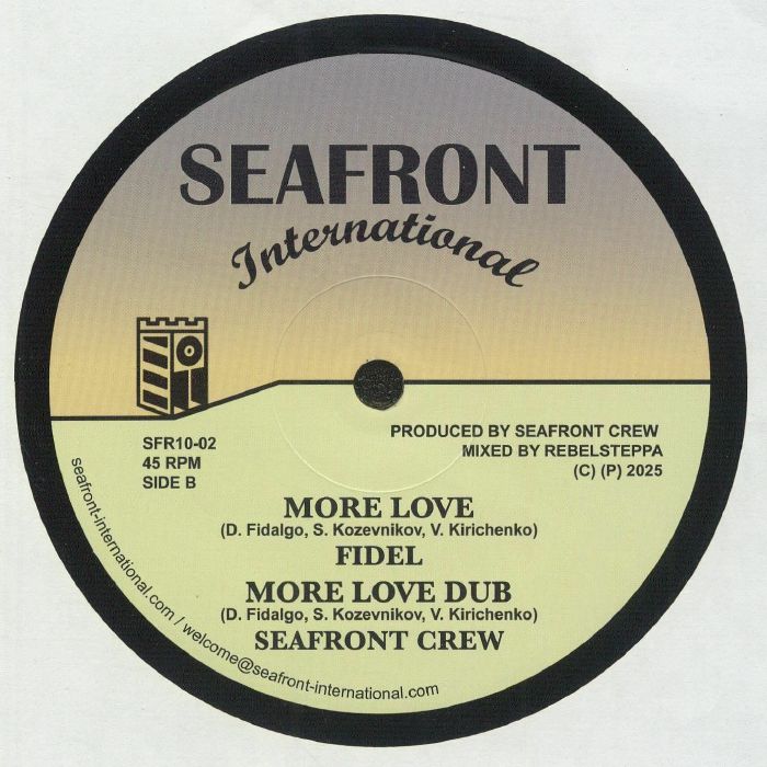 Peter Spence Fidel Seafront Crew – Suburban Rhythm (10", Seafront International, 2025) Back Cover