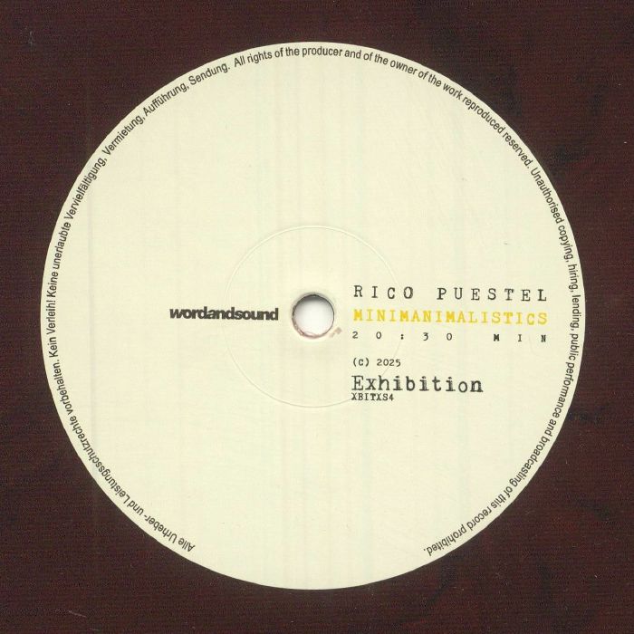 Rico Puestel - Minimanimalistics (12") (Maroon Marbled)