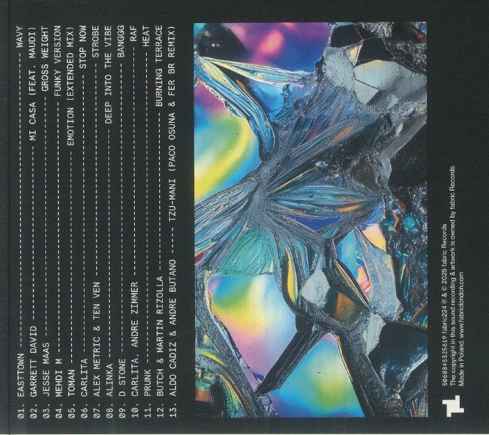 Carlita – Fabric Presents (CD, Fabric Records, 2025) Back Cover