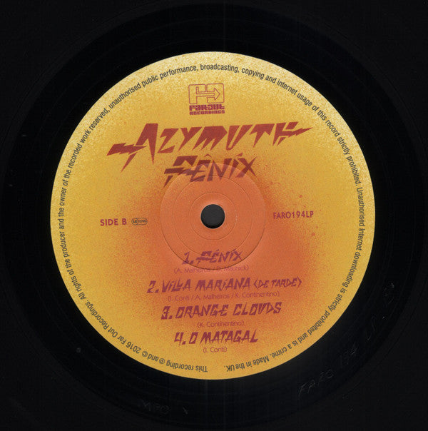 Azymuth – Fênix (LP, Far Out Recordings, 2016) Image 4