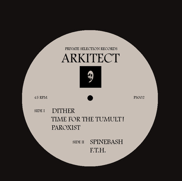 Arkitect – Dither EP (12", Private Selection Records, 2017) Front Cover