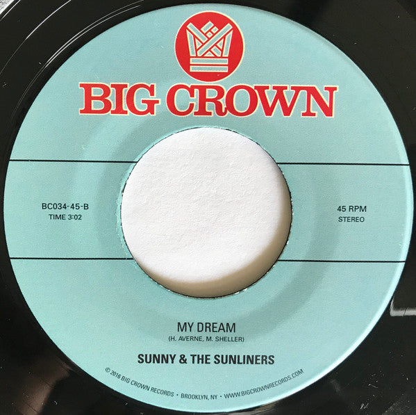 Sunny & The Sunliners – Should I Take You Home (7", Big Crown Records, 2017) Back Cover