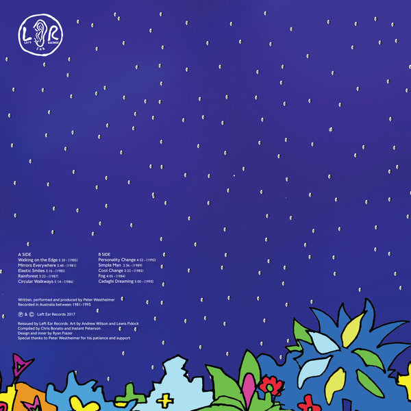 Peter Westheimer – Cool Change (LP, Left Ear Records, 2017) Back Cover