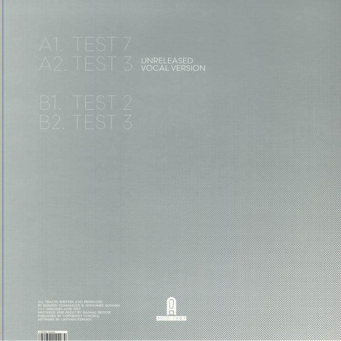 Donato Dozzy & Tin Man - Acid Test 09.1 (10 Year Anniversary Edition) (12")