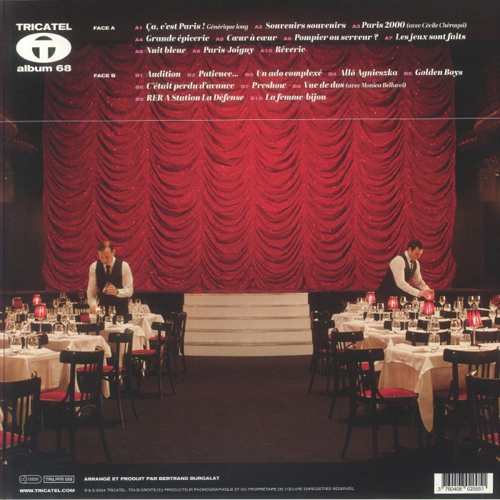 Bertrand Burgalat – Ça, c'est Paris ! (LP, Tricatel, 2025) Back Cover