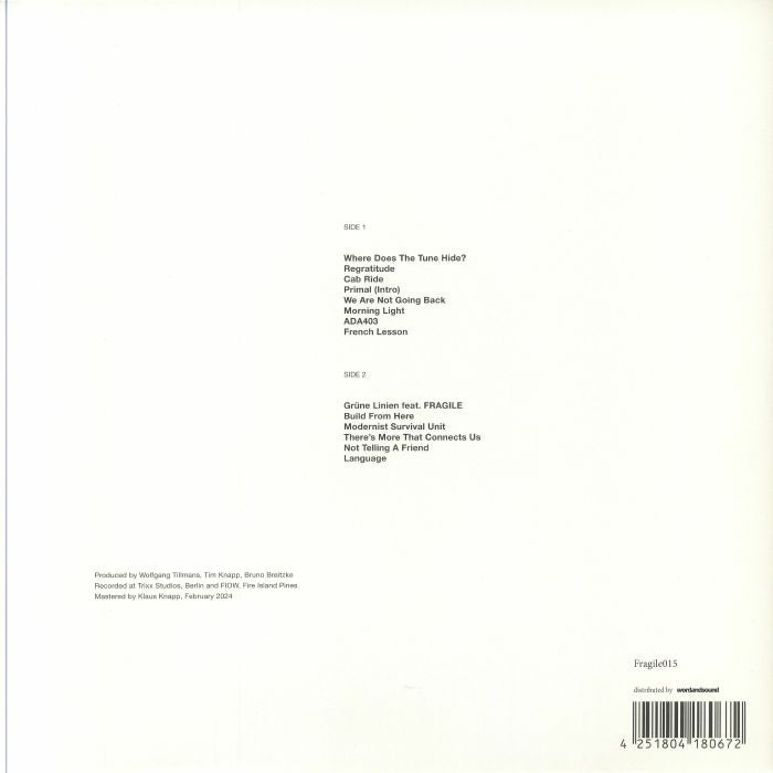 Tillmans – Build From Here (LP, Fragile, 2024) Back Cover