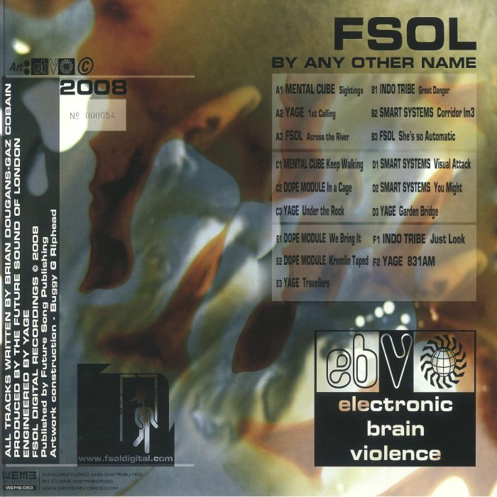 The Future Sound Of London – By Any Other Name (3x12", WéMè Records, 2024) Back Cover