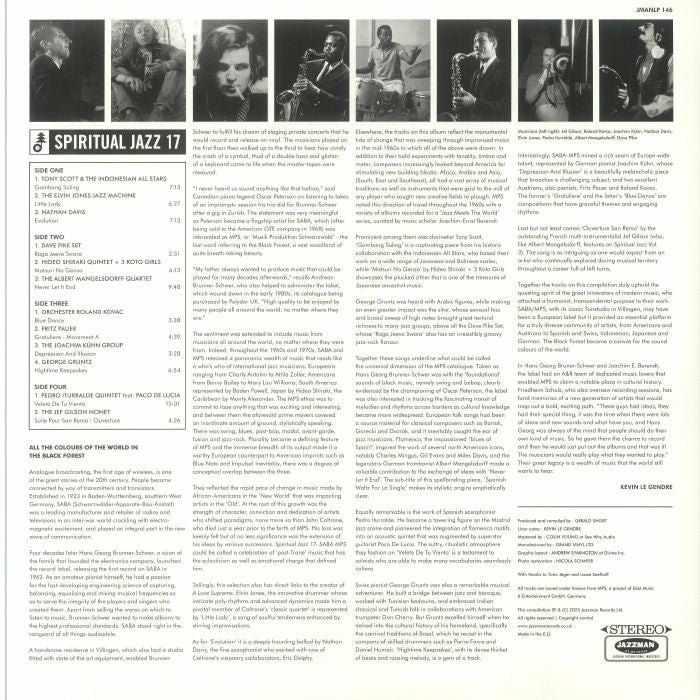 Various – Spiritual Jazz 17 SABA / MPS (2xLP, Jazzman, 2025) Back Cover