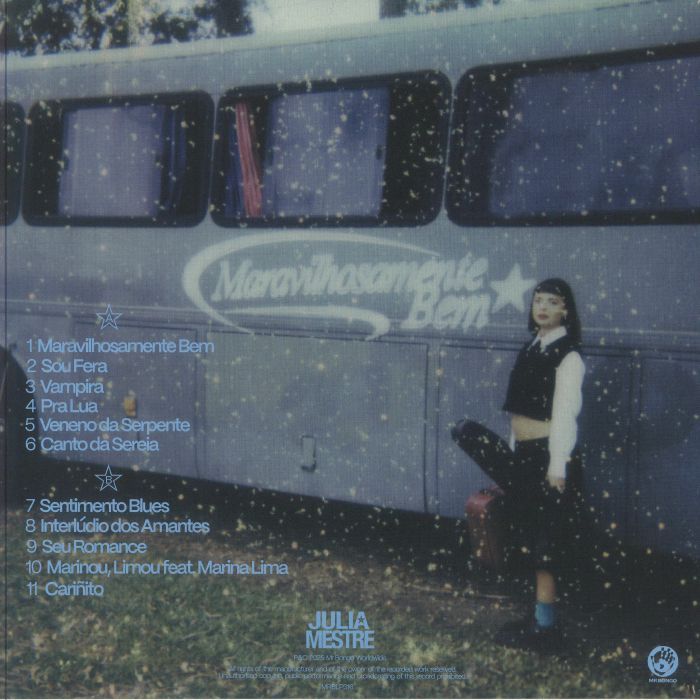 Julia Mestre – Maravilhosamente Bem (LP, Mr Bongo, 2025) Back Cover