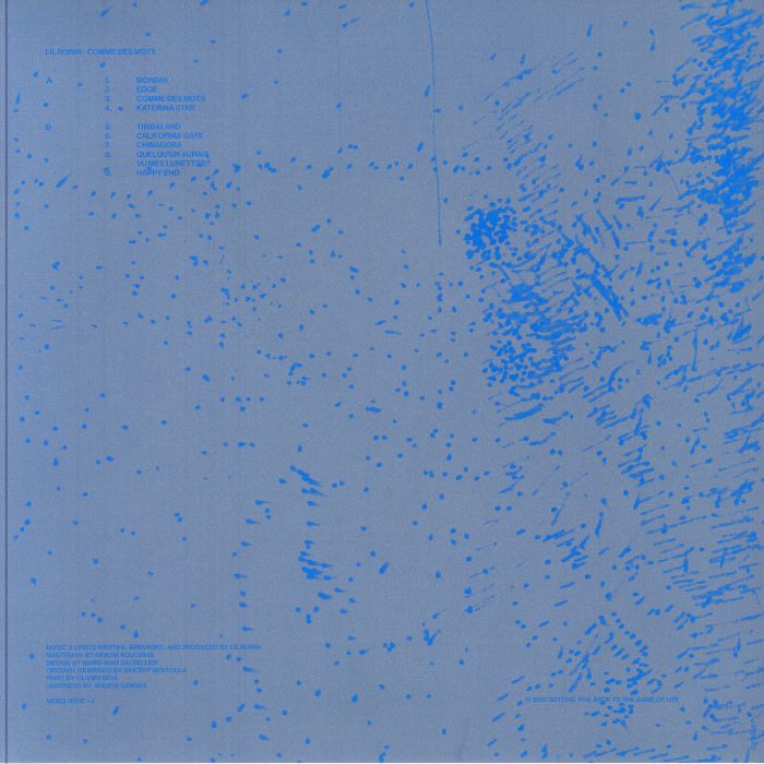 Lil Ronin – Comme Des Mots (LP, Getting You Back To The Game Of Life, 2025) Back Cover