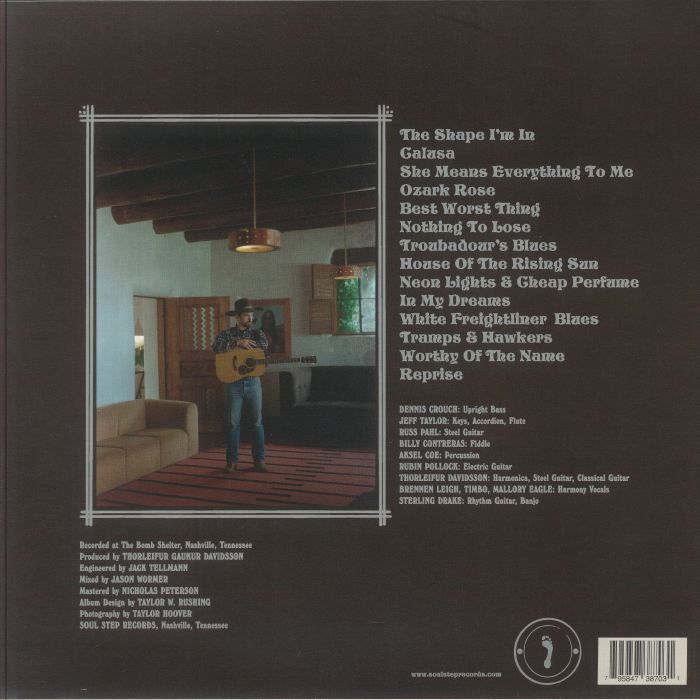 Sterling Drake – The Shape I’m In (LP, Clear, Soul Step Records, 2025) Back Cover