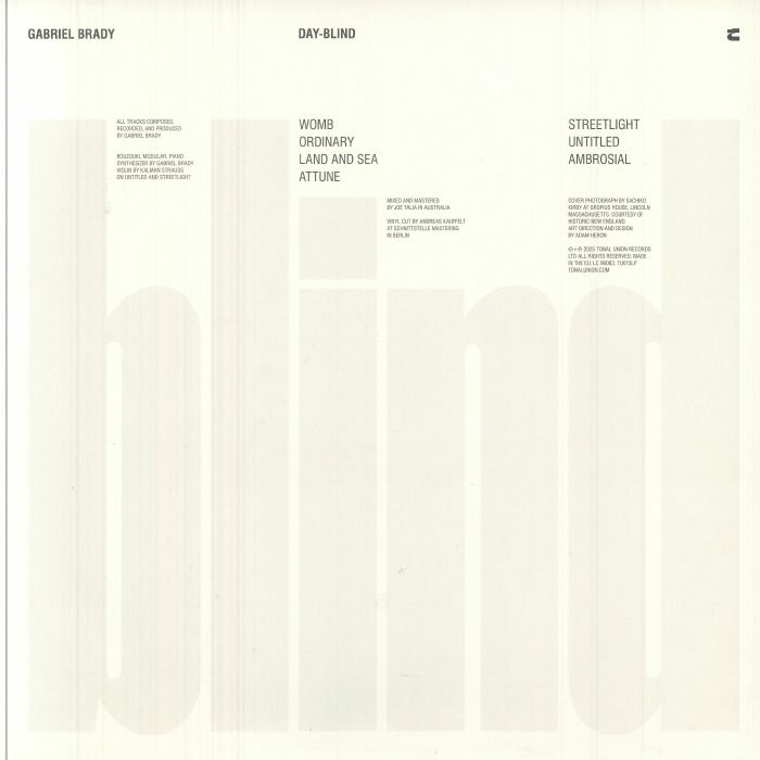 Gabriel Brady - Day-Blind (12") (Clear)