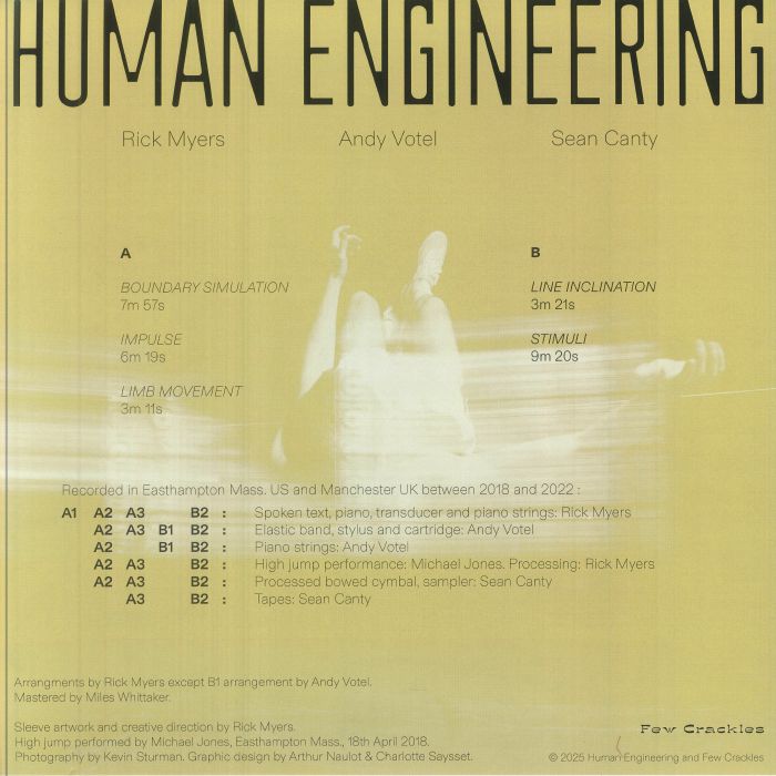 Rick Myers Andy Votel Sean Canty – Human Engineering (12", Few Crackles, 2025) Back Cover