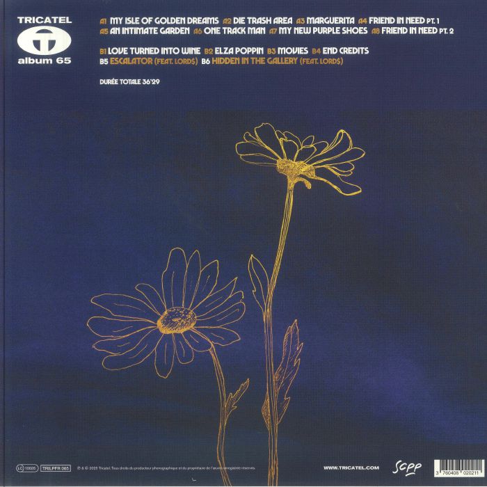 Rémi Klein – Friend In Need (LP, Tricatel, 2025) Back Cover