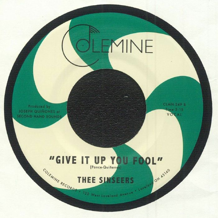 Thee Sinseers – If We Try (7", Colemine Records, 2025) Back Cover