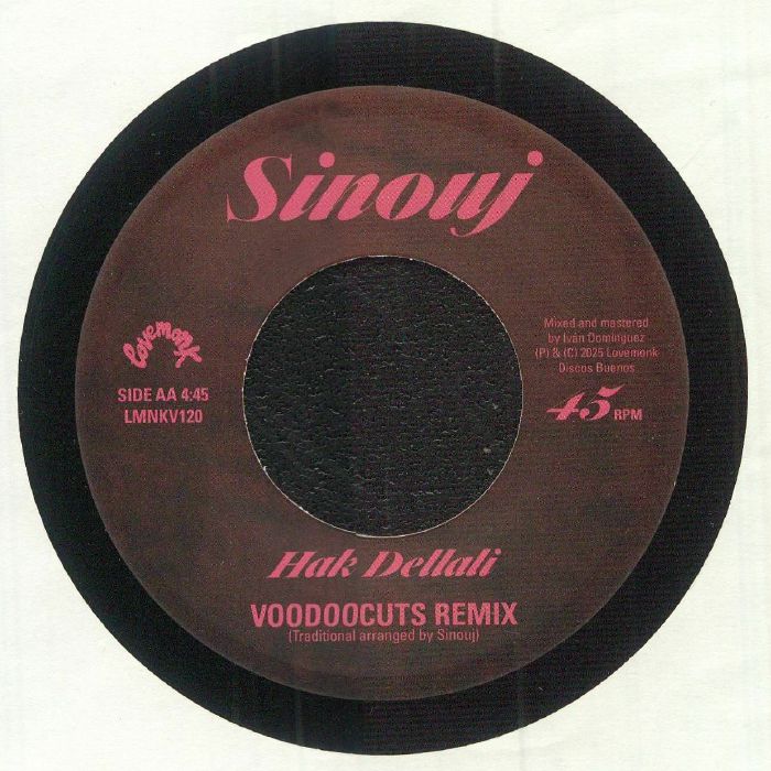 Sinouj – Hak Dellali (7", Lovemonk, 2025) Back Cover