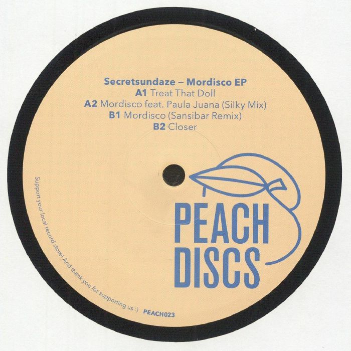 Secretsundaze – Mordisco EP (12", Peach Discs, 2025) Back Cover