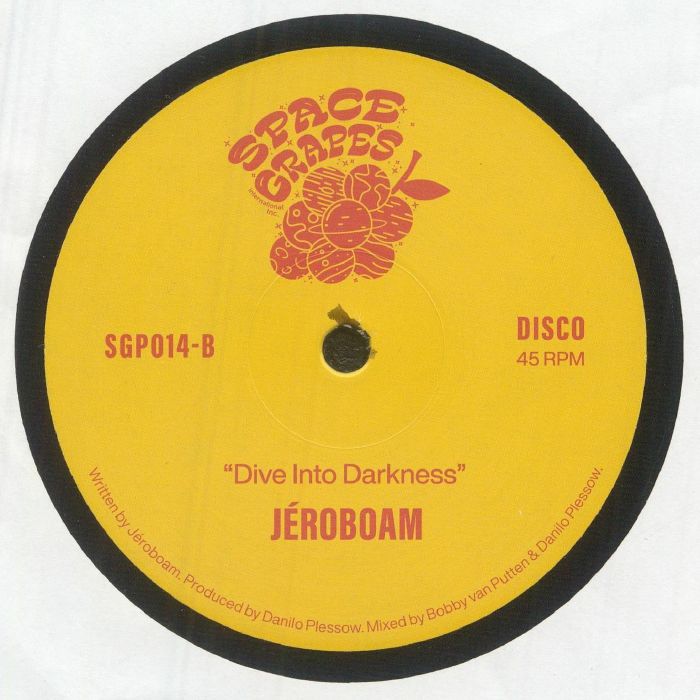 Jéroboam – Night Away / Dive Into Darkness (12", Space Grapes, 2025) Back Cover