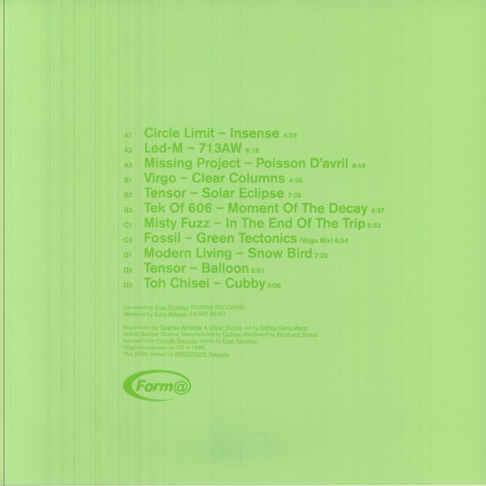 Various – Art Form 2 (2xLP, We Release Whatever The Fuck We Want Records, 2026) Back Cover