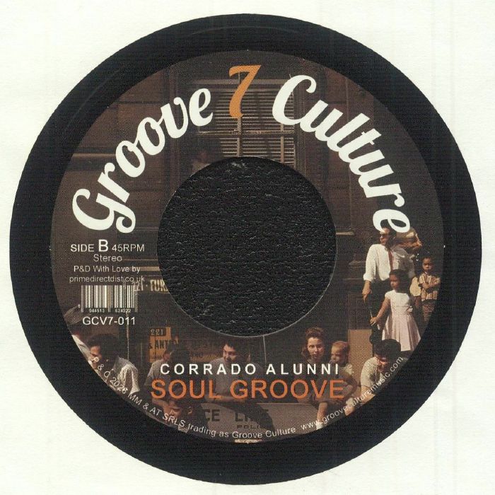 Corrado Alunni – Any Time / Soul Groove (7", Groove 7 Culture, 2023) Back Cover