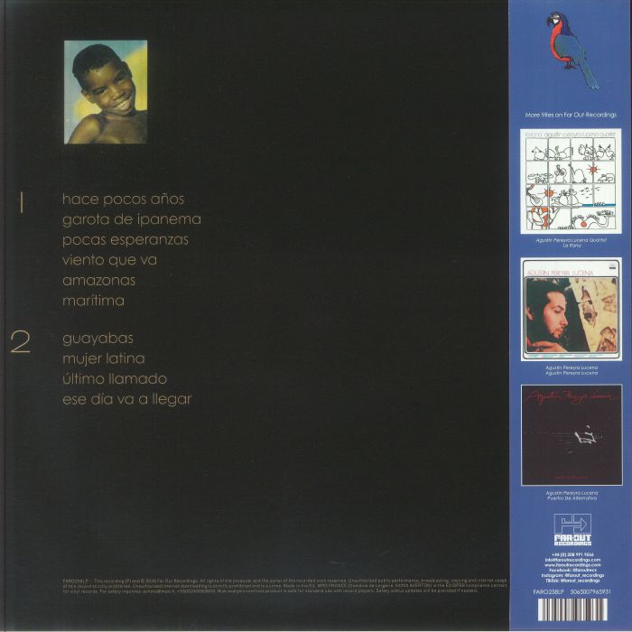 Agustin Pereyra Lucena – Ese Dia Va A Llegar (LP, Gatefold, Far Out Recordings, 2026) Back Cover