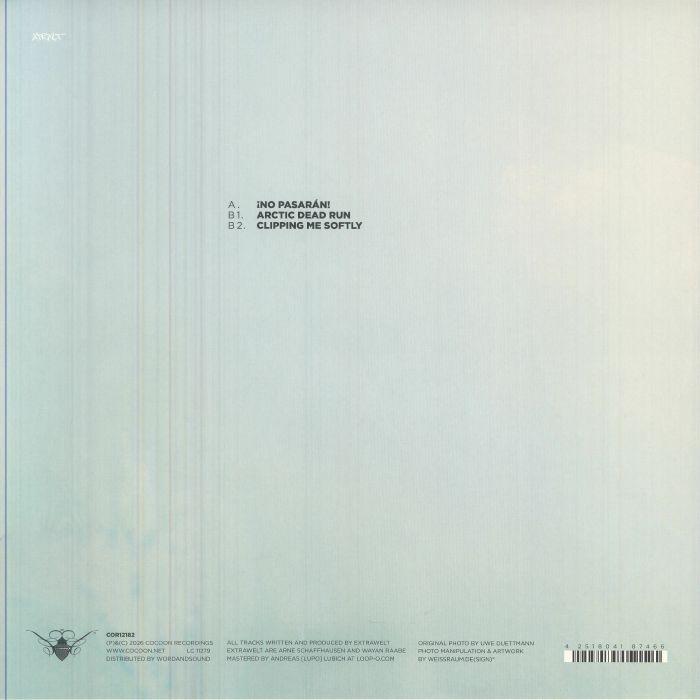 Extrawelt – ¡NO PASARAN! (12", Cocoon Recordings, 2026) Back Cover