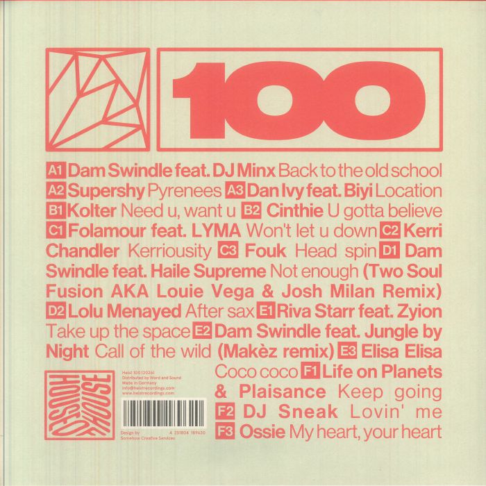 Various – House Of House (3x12", Heist, 2026) Back Cover